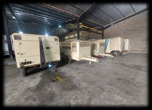 Generadores industriales en almacén Proyben